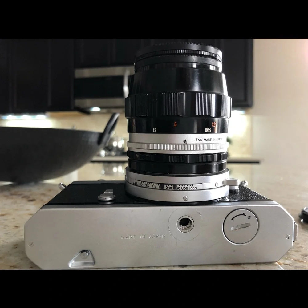 Nikon FTn camera w/own working light meter, 3 lenses, misc accessories!